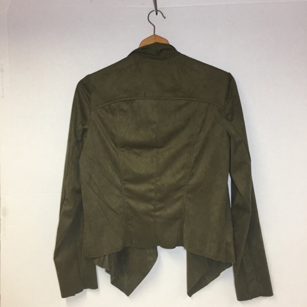 KUT from the Kloth Tayanita Olive Faux Suede Jacket Size Medium - Picture 6 of 11